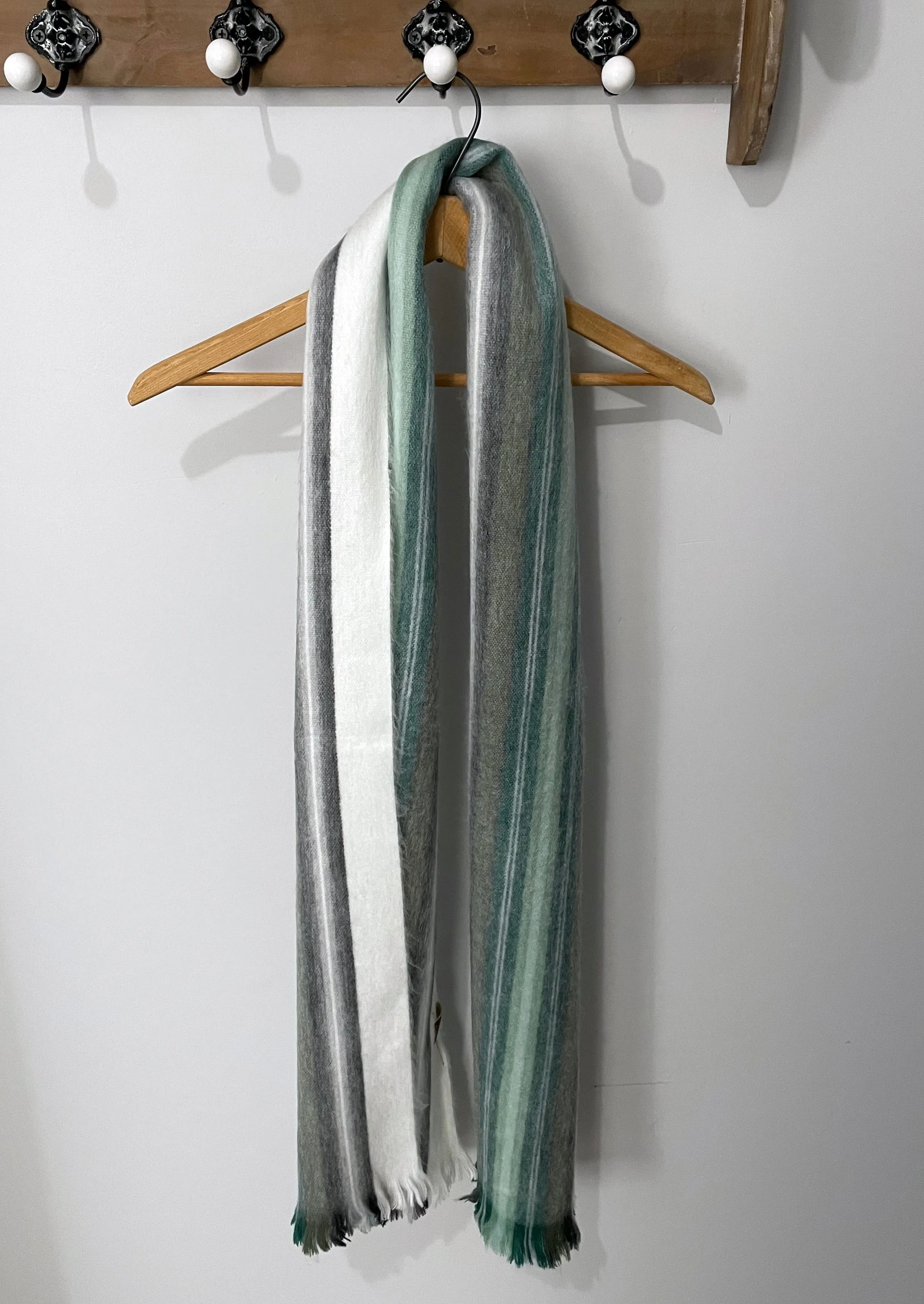 Cozy Fringed Ecuadorian Alpaca Fiber Scarf
