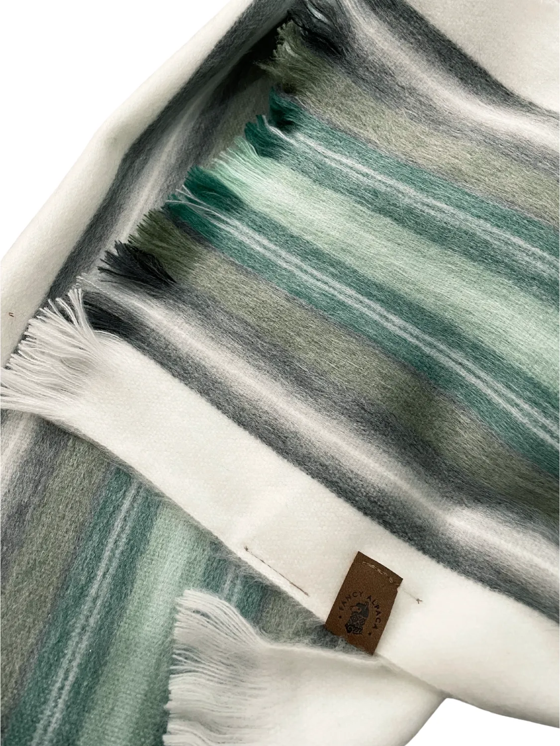 Cozy Fringed Ecuadorian Alpaca Fiber Scarf