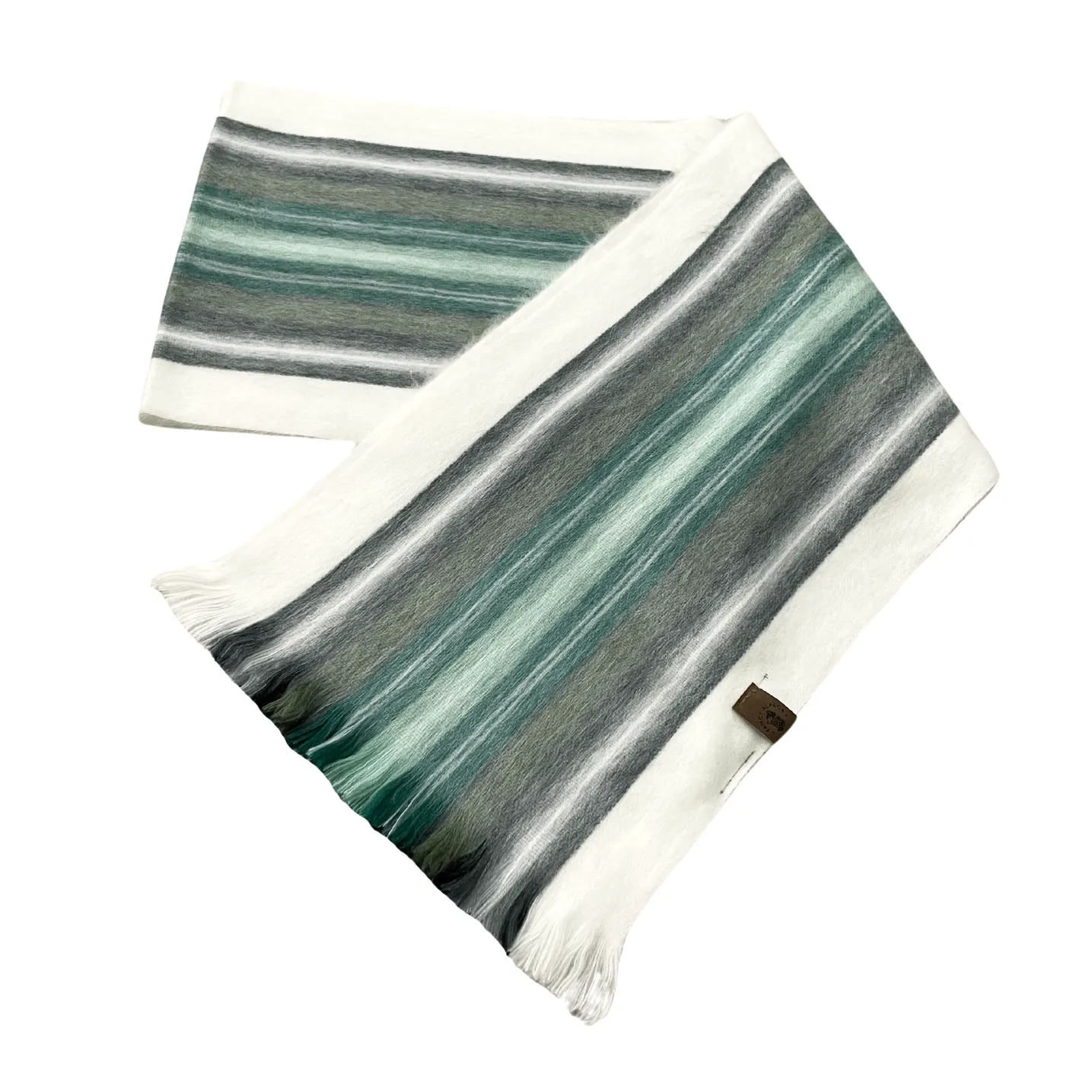 Cozy Fringed Ecuadorian Alpaca Fiber Scarf