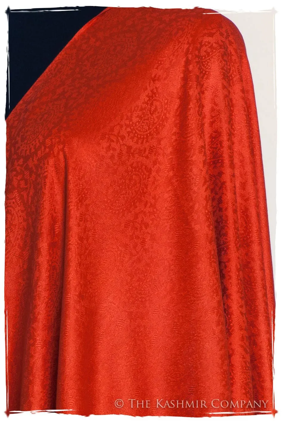 Emberglow Paisley Silk Scarf / Shawl