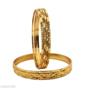 Gold Plated 8 pcs Churi Bangle Set for Women*