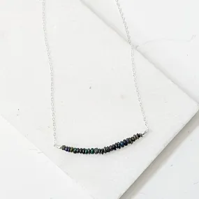Opal Bar Necklace -