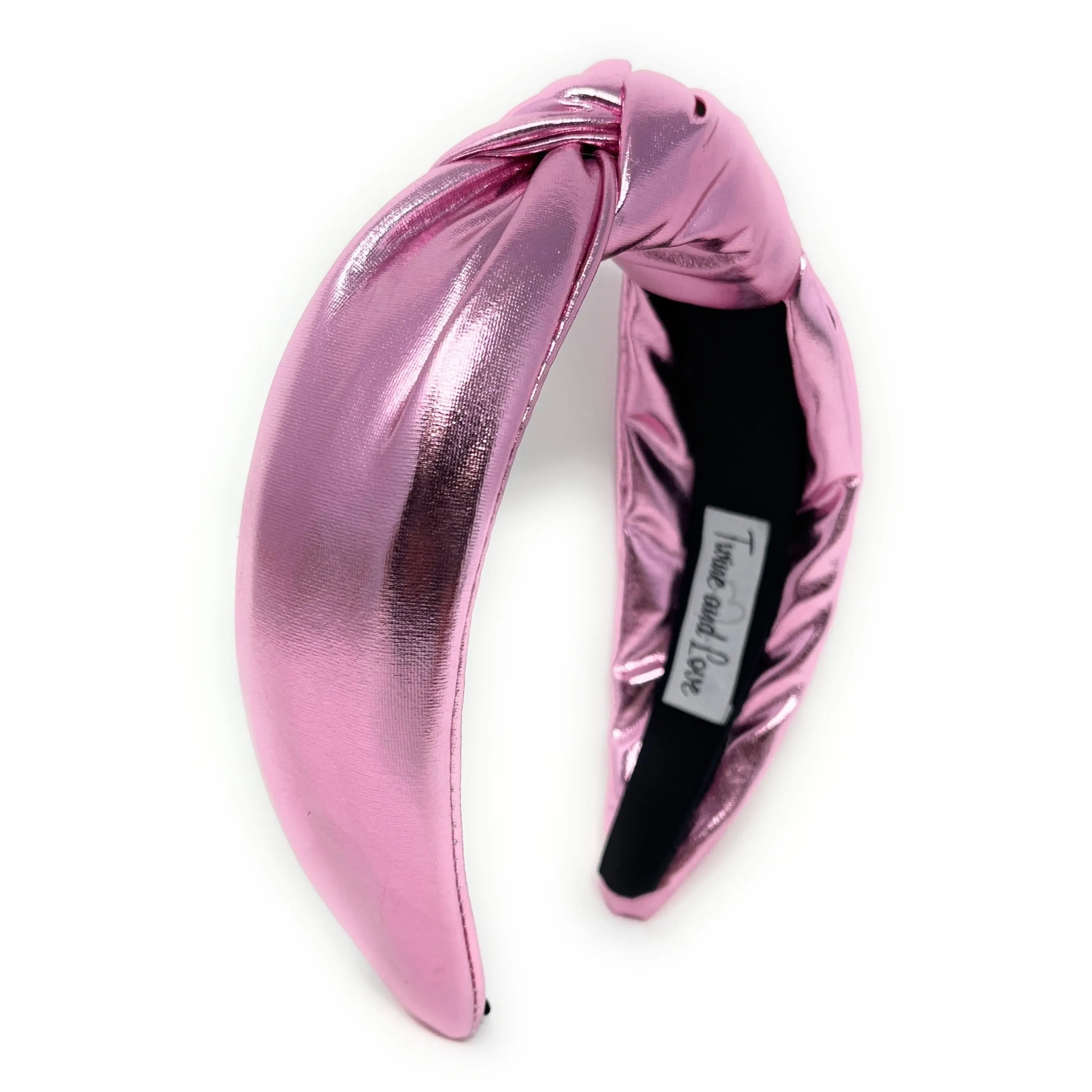 Pink Metallic Knotted Headband