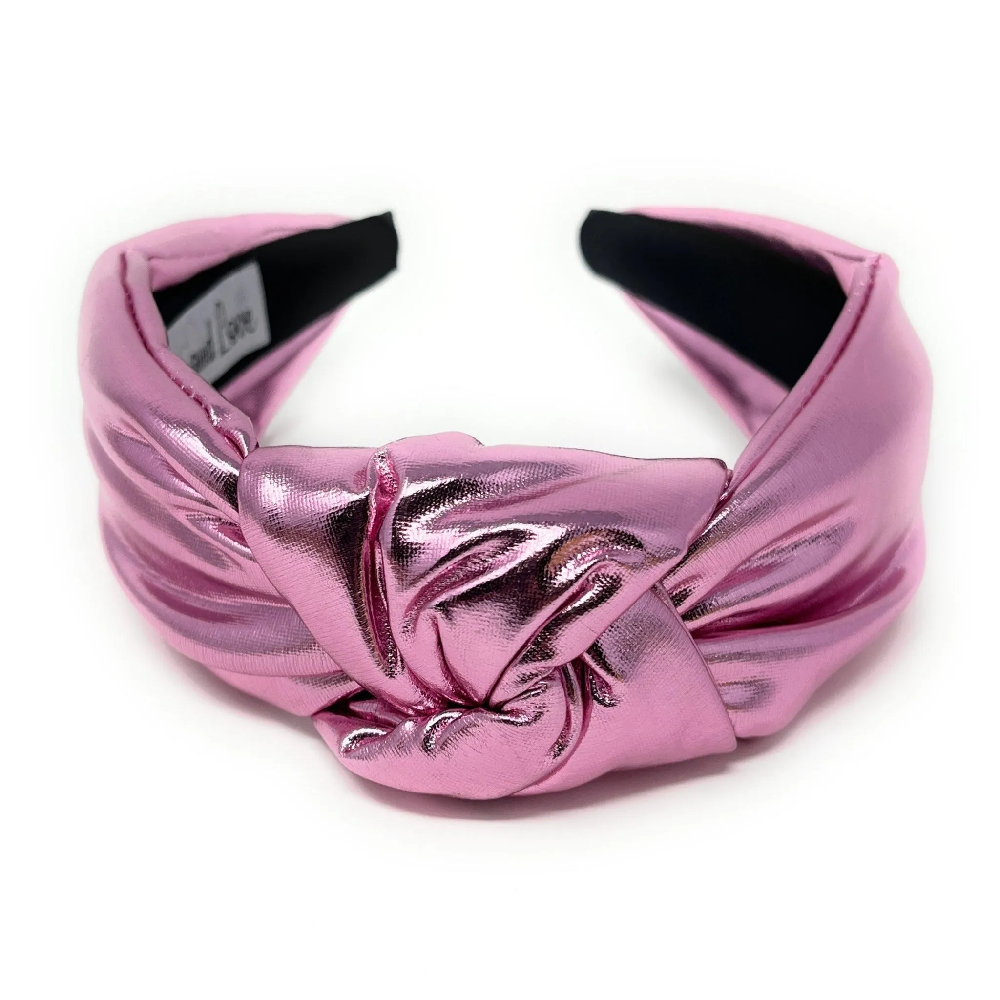 Pink Metallic Knotted Headband