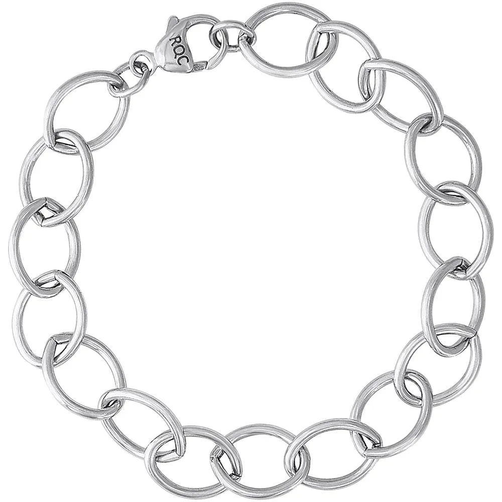 Rembrandt Charms - Single Link Open Curb Classic Charm Bracelet - 20-0116