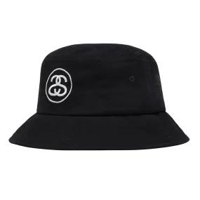 Stussy SS Link Deep Bucket Hat - Black