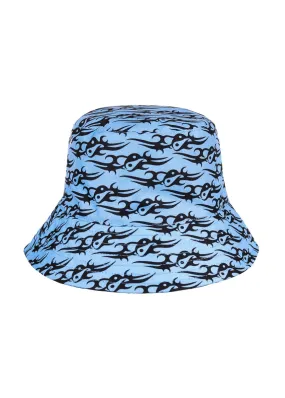 TRIBAL LOVE BUCKET HAT - BLUE