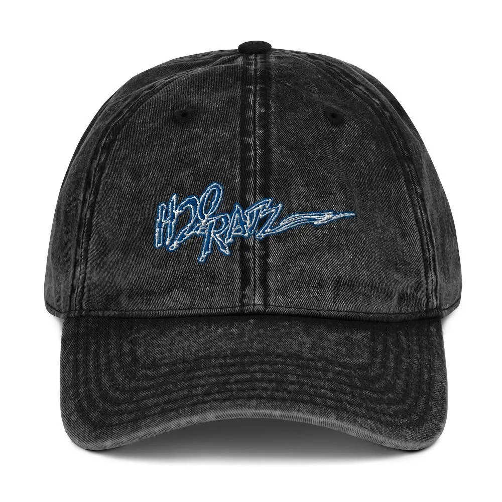 Unisex Script Vintage Cotton Twill Cap